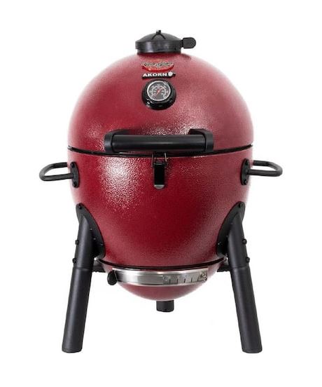 Char-Griller Akorn Jr. Kamado Kooker Charcoal Grill - Red