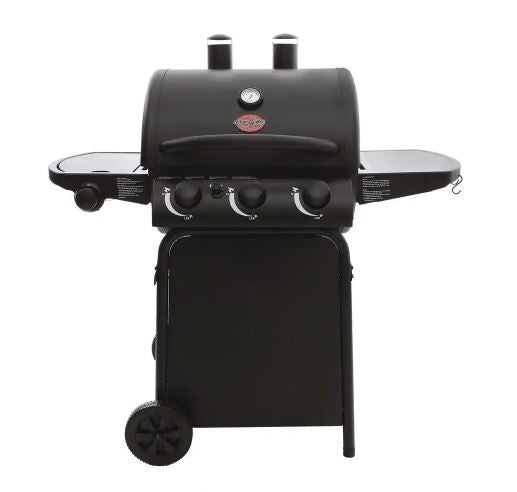 Char-Griller 3-Burner Propane Gas Grill in Black