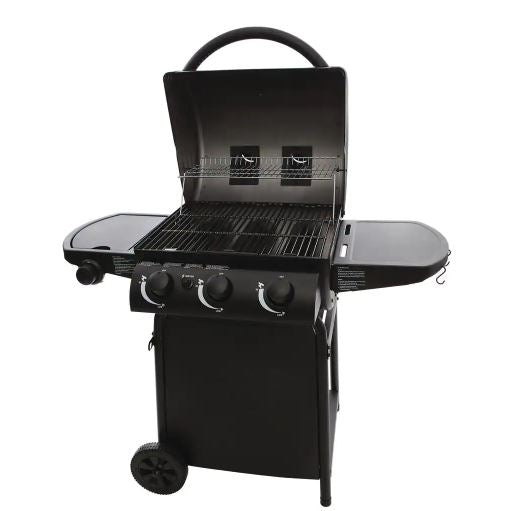 Char-Griller 3-Burner Propane Gas Grill in Black